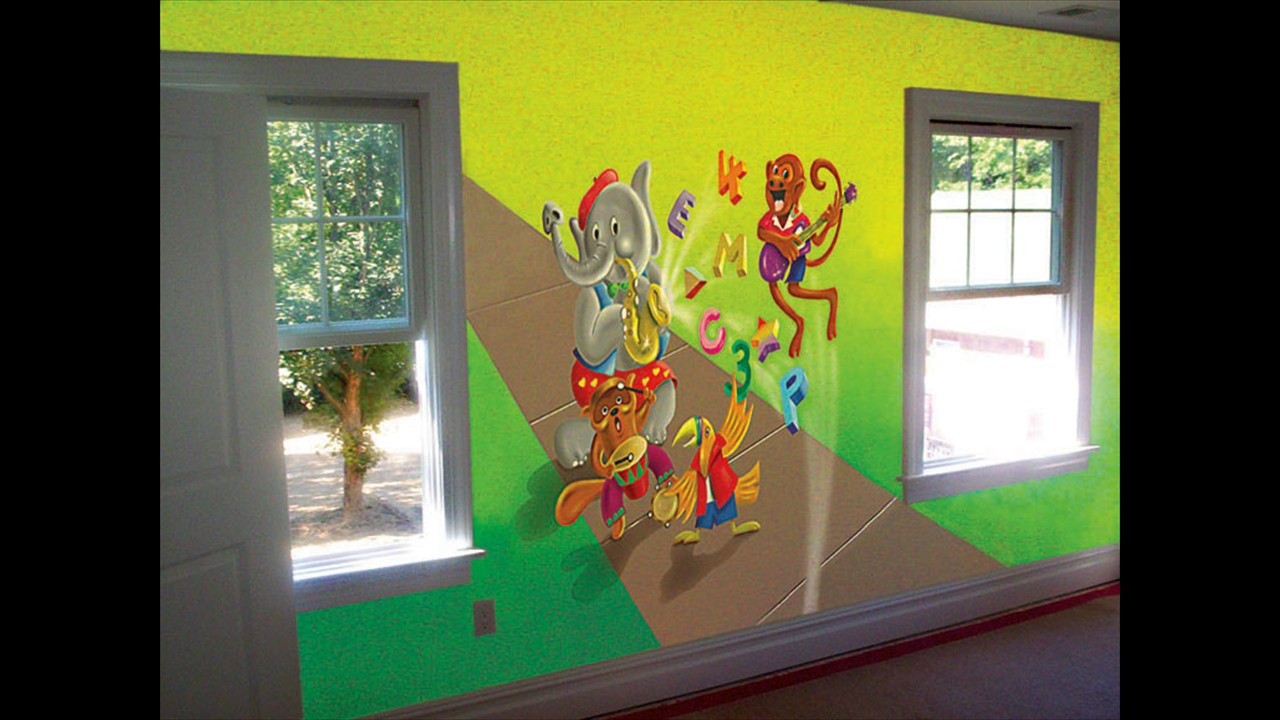 childrens-room-cartoon-wall-mural